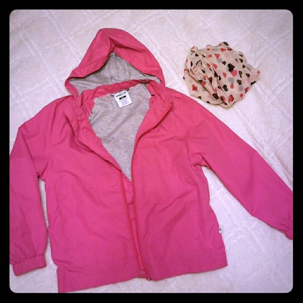 Pink rain/wind jacket